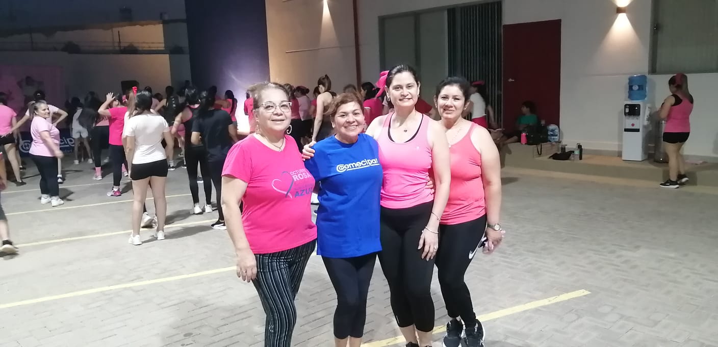 Encuentro de zumba por octubre rosa